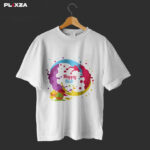 Printed Polycotton Regular T-Shirt – White (Holi Special Edition)